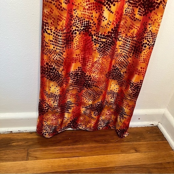Mlle Gabrielle Sleeveless Maxi Dress Orange - Picture 5 of 11